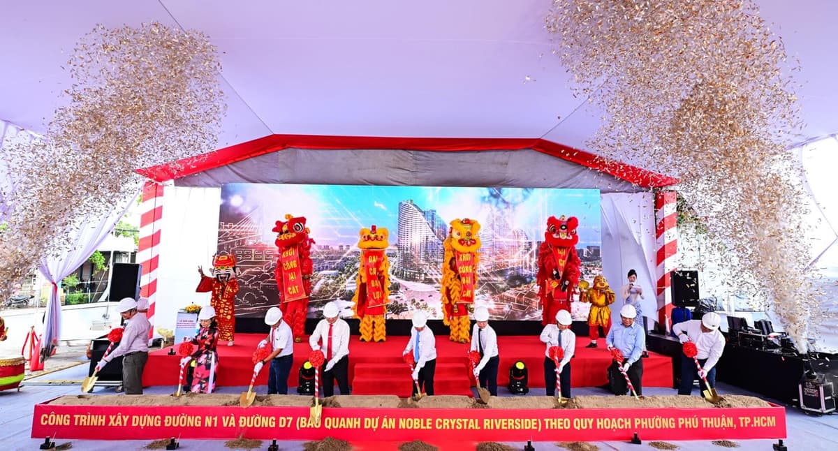 Khởi công đường N1 và D7 bao quanh Noble Crystal Riverside: Gỡ nút thắt hạ tầng quan trọng tại Đào Trí – Phú Thuận
