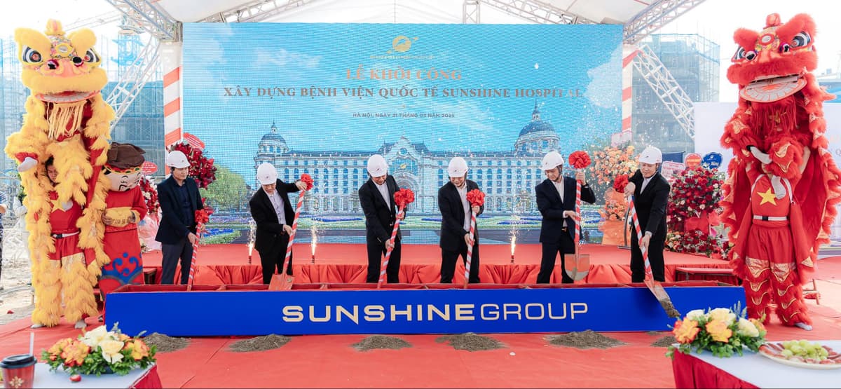 Sunshine Group started construction of international hospital at Noble Palace Tay Thang Long project